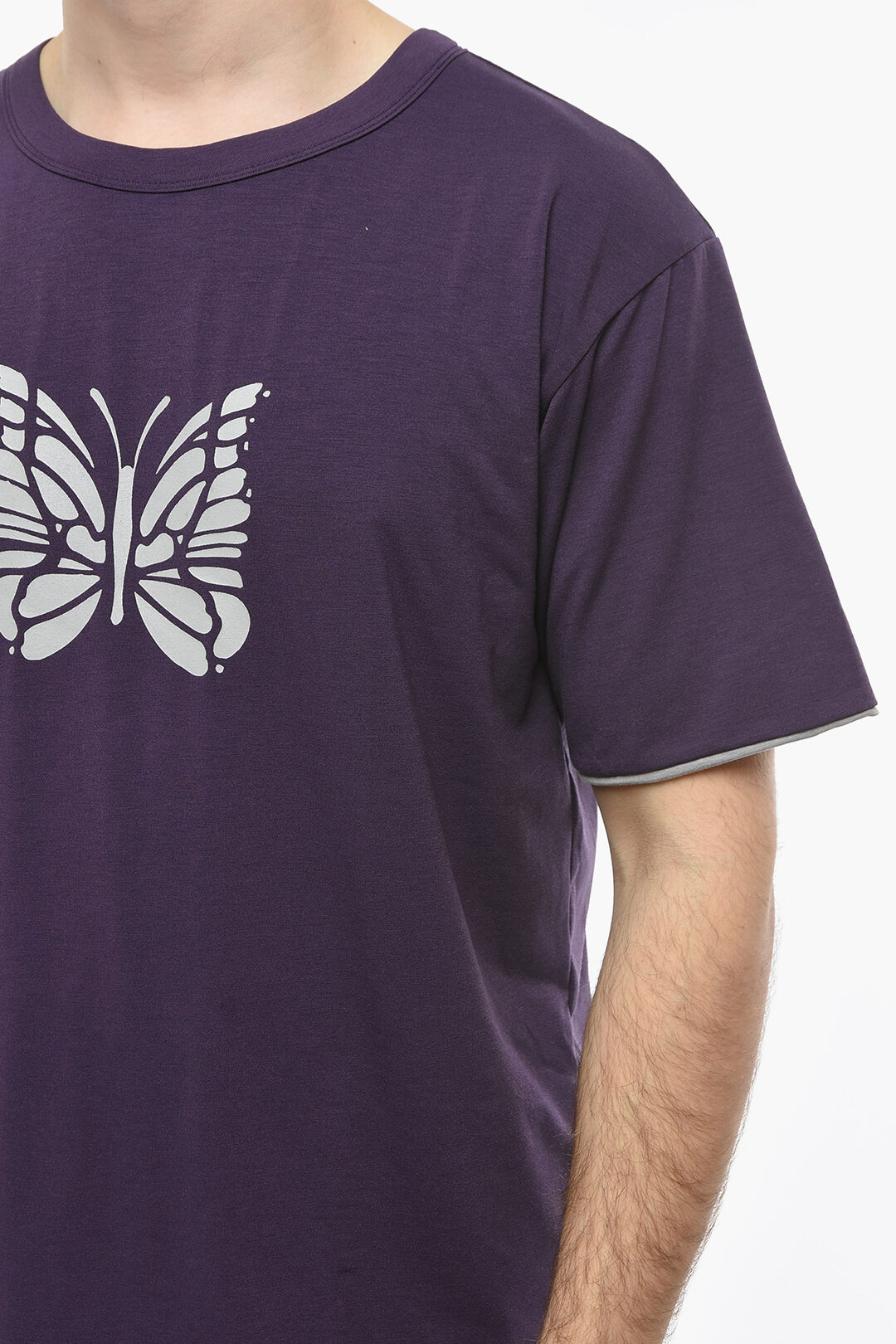 Needles Butterfly Printed Crew-neck T-Shirt men - Glamood Outlet