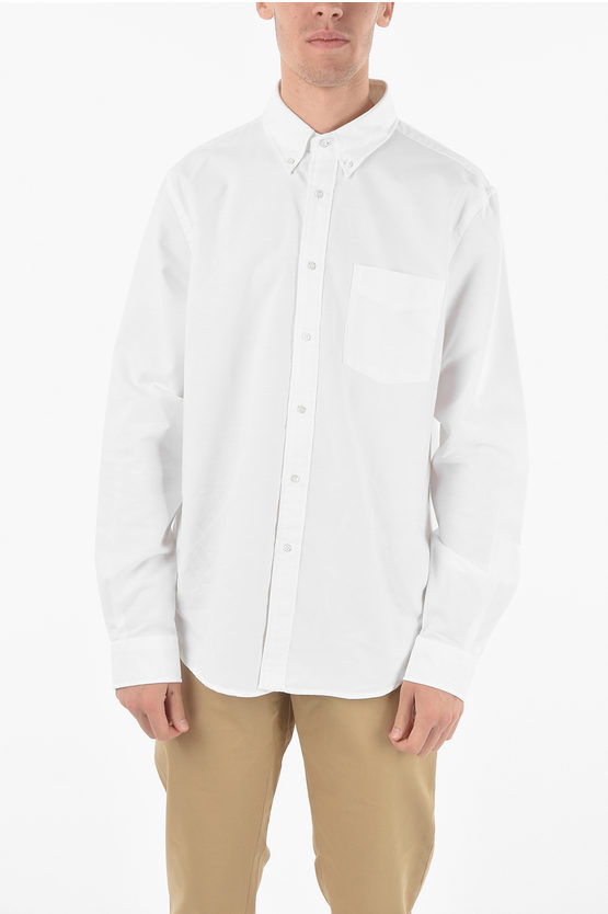ASPESI BUTTON-DOWN SHIRT WITH BREAST-POCKET