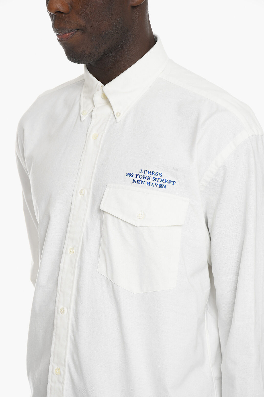 Button-Up Shirt with Breast Pockets main image 0
