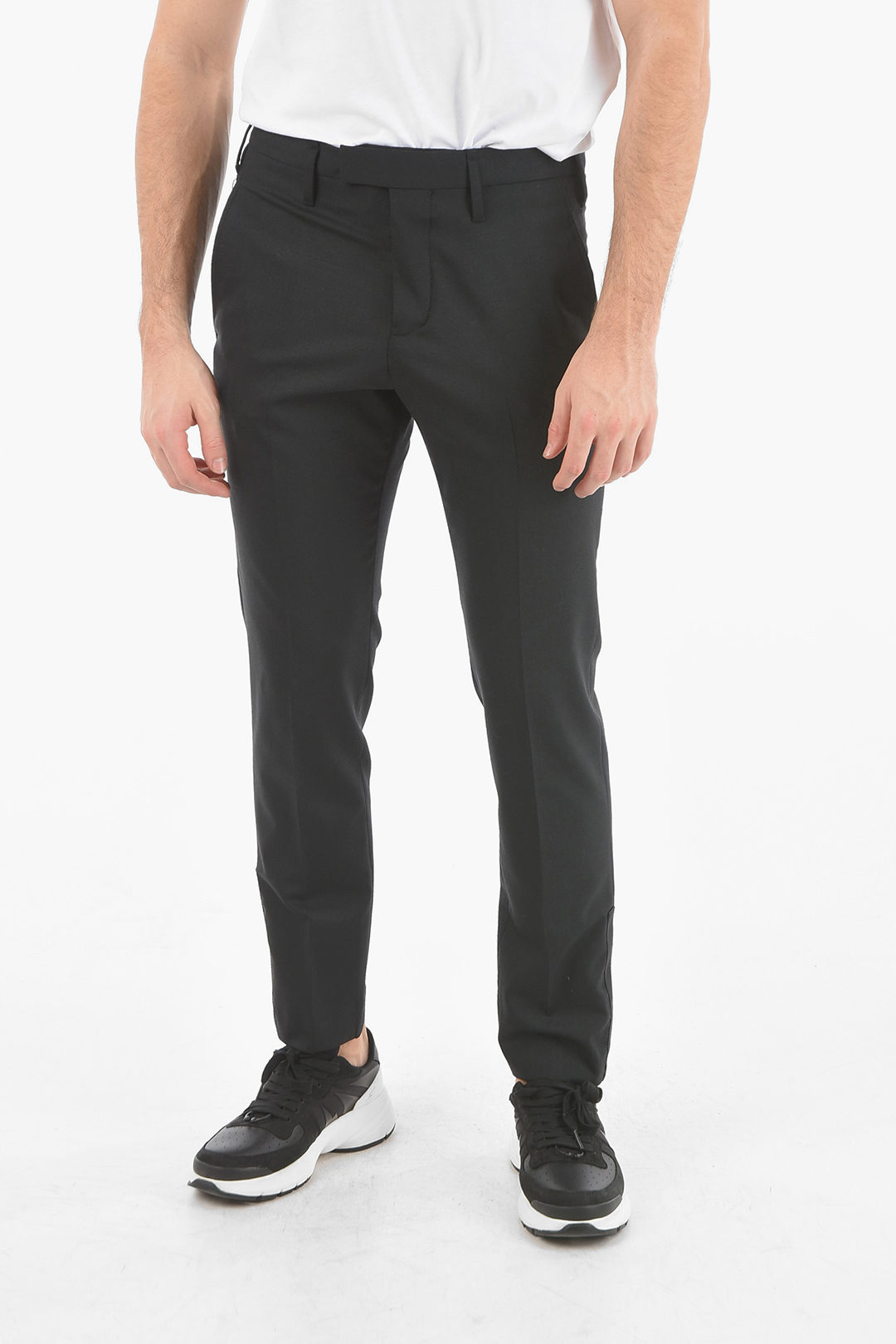 Neil Barrett Buttoned Ankle SLIM FIT Regular Rise Pants men - Glamood ...