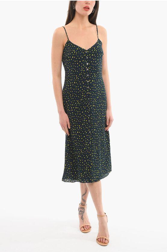 Paul Smith Buttoned Printed Sun Dress In Green