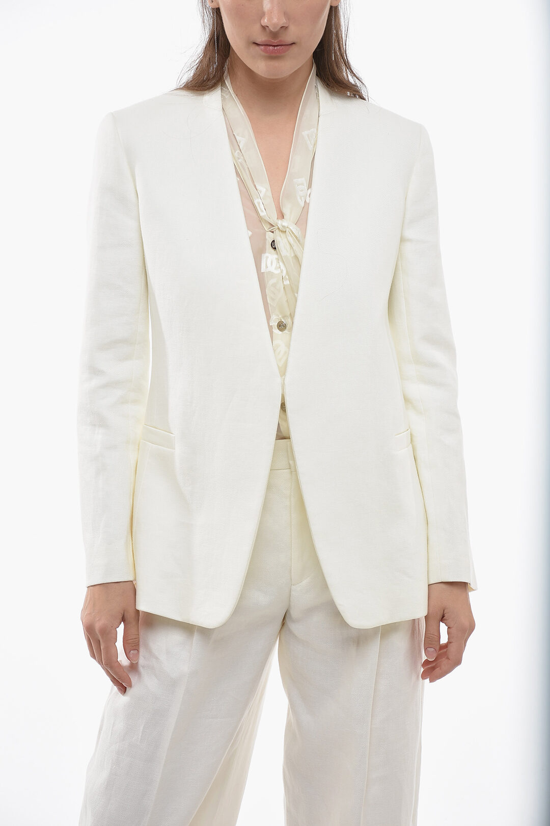 ジャケット Chloe White Cotton Blend Blazer Chloé White Cotton Blend Blazer | italist