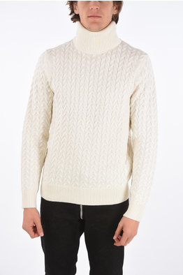 mens ivory turtleneck sweater