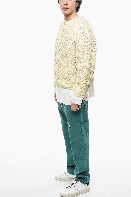 Needles Cable Knit Wool Crew-Neck Sweater men - Glamood Outlet