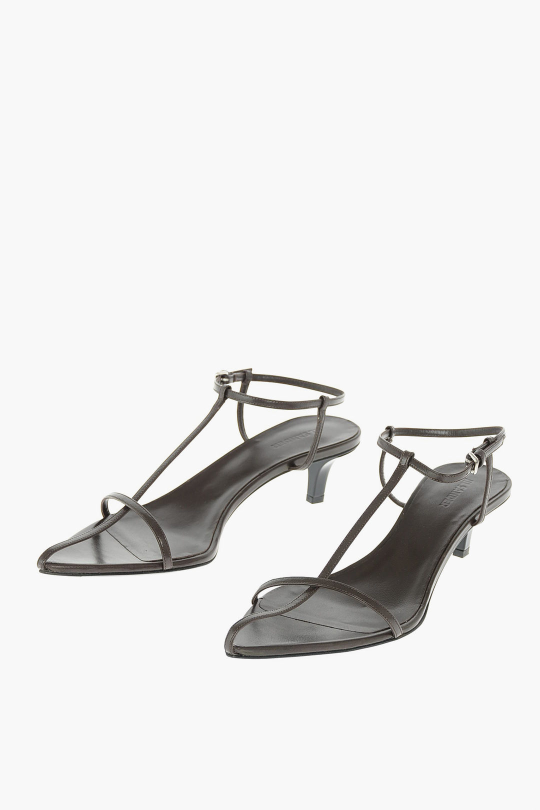 Jil Sander Cage Design Leather Sandals women - Glamood Outlet