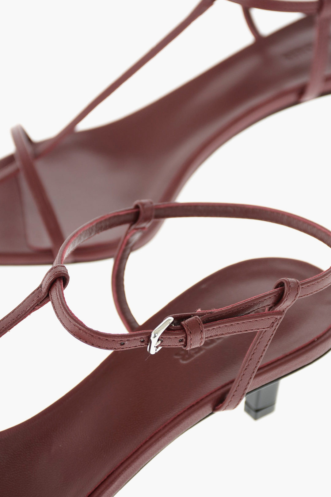 Jil Sander Cage Design Leather Sandals women - Glamood Outlet