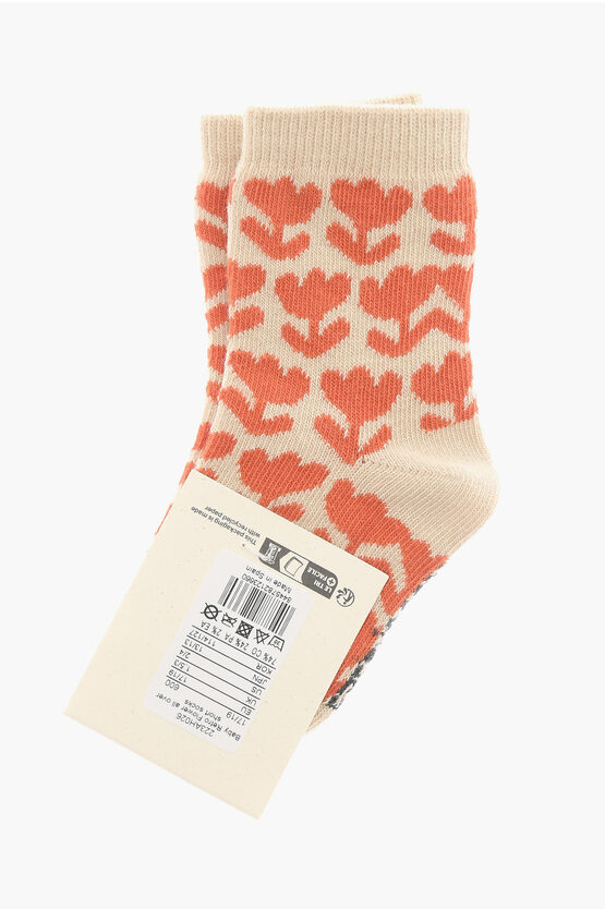 Calzini Lunghi a Motivo Floreale