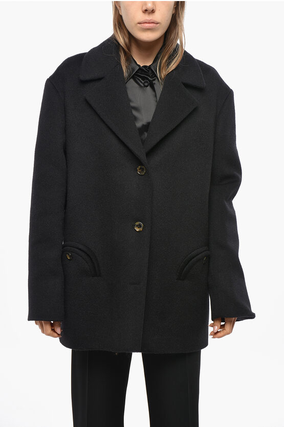 Blazé Milano Camel Hunny Coat With Notch Lapel In Black