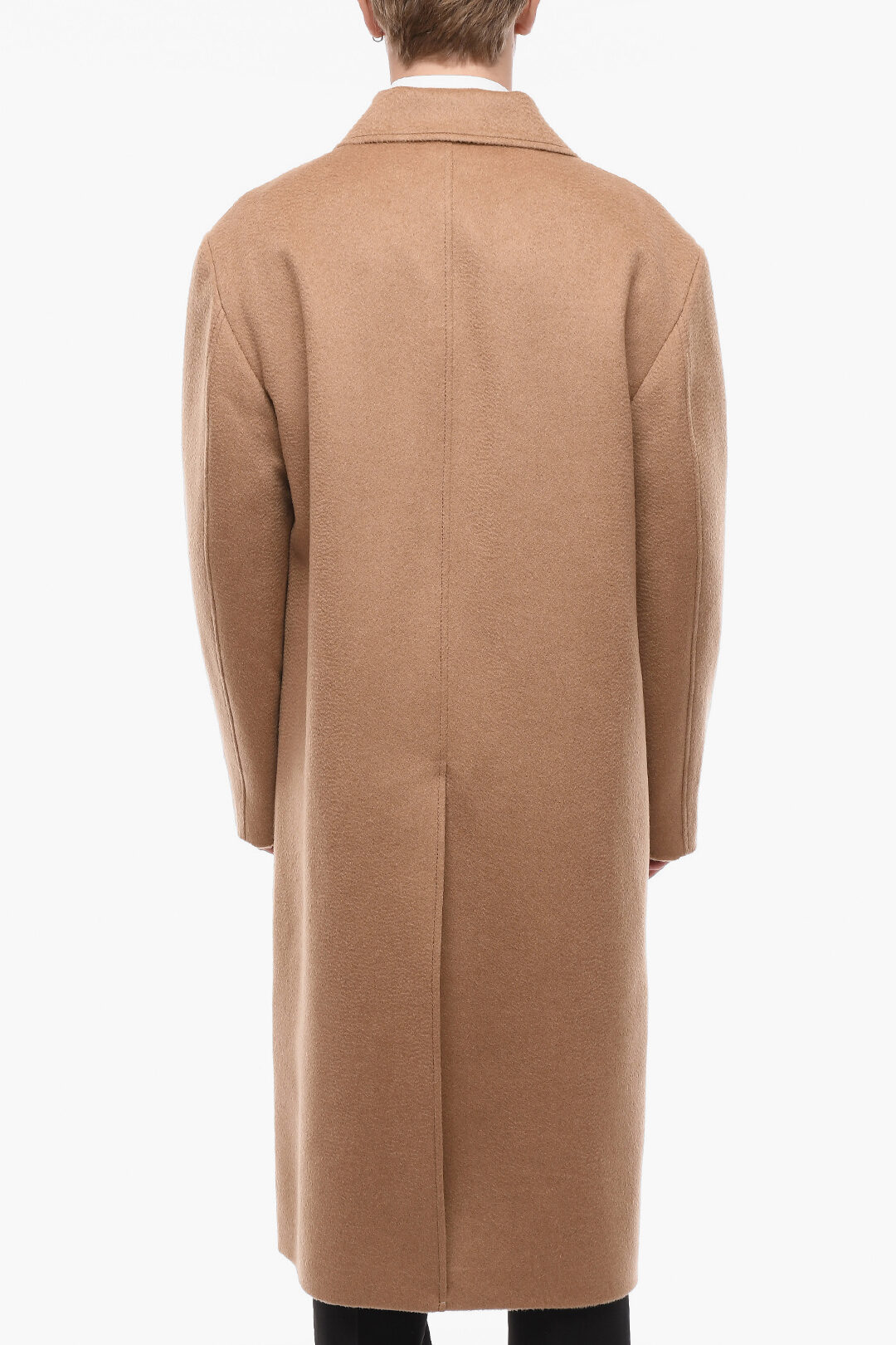 Valentino Camel Wool Double-breasted Coat men - Glamood Outlet