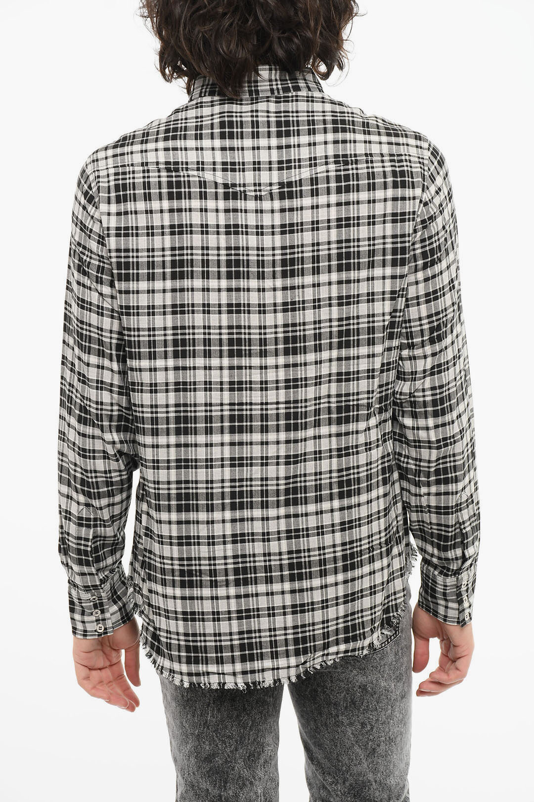 Camicia A Quadri In Pile Sky T-Shirt – Con Bottoni E Doppio Taschino, Calda E Confortevole