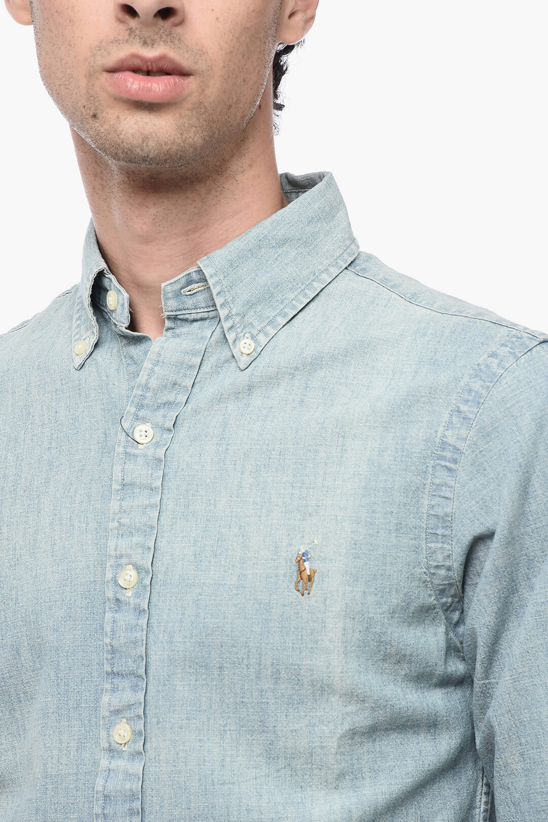 Button Down Camicia Jeans Uomo Polo Ralph Lauren POLO RALPH LAUREN