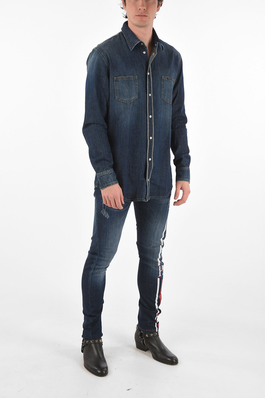 Wrangler WRANGLER X LAINLEY WILSON MOXIE WESTERN DENIM - Camicia - mid