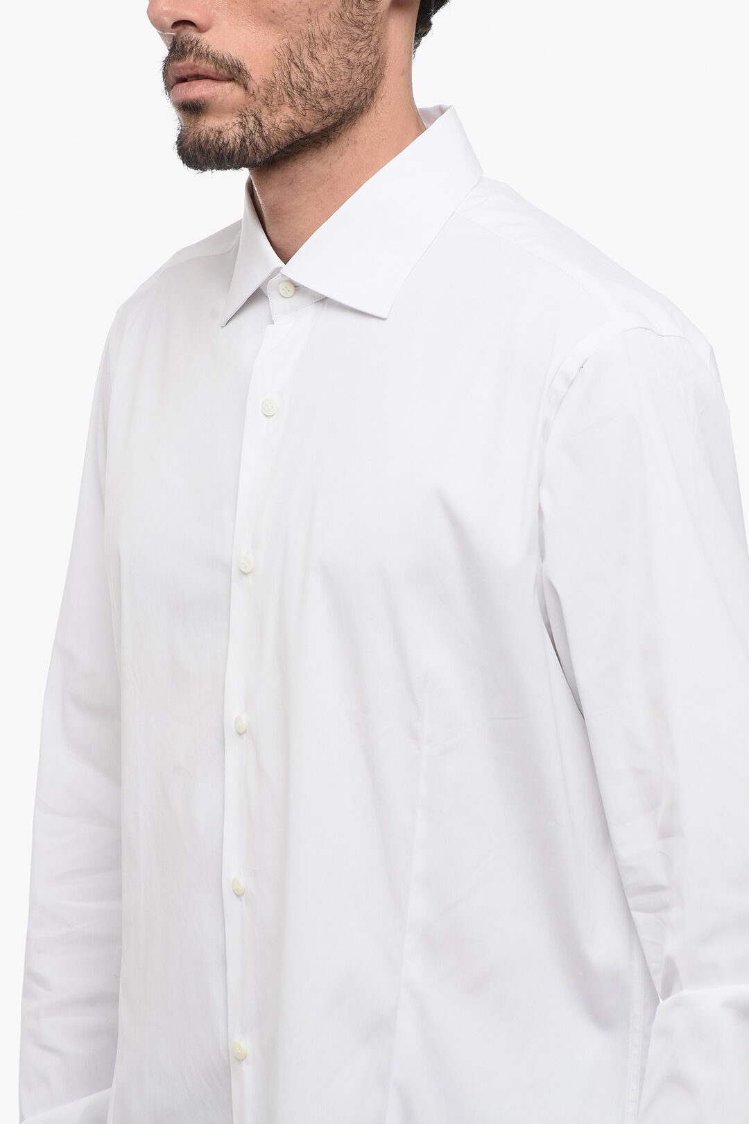 Bagutta Camicia MIAMI in Popeline di Cotone con Collo Francese