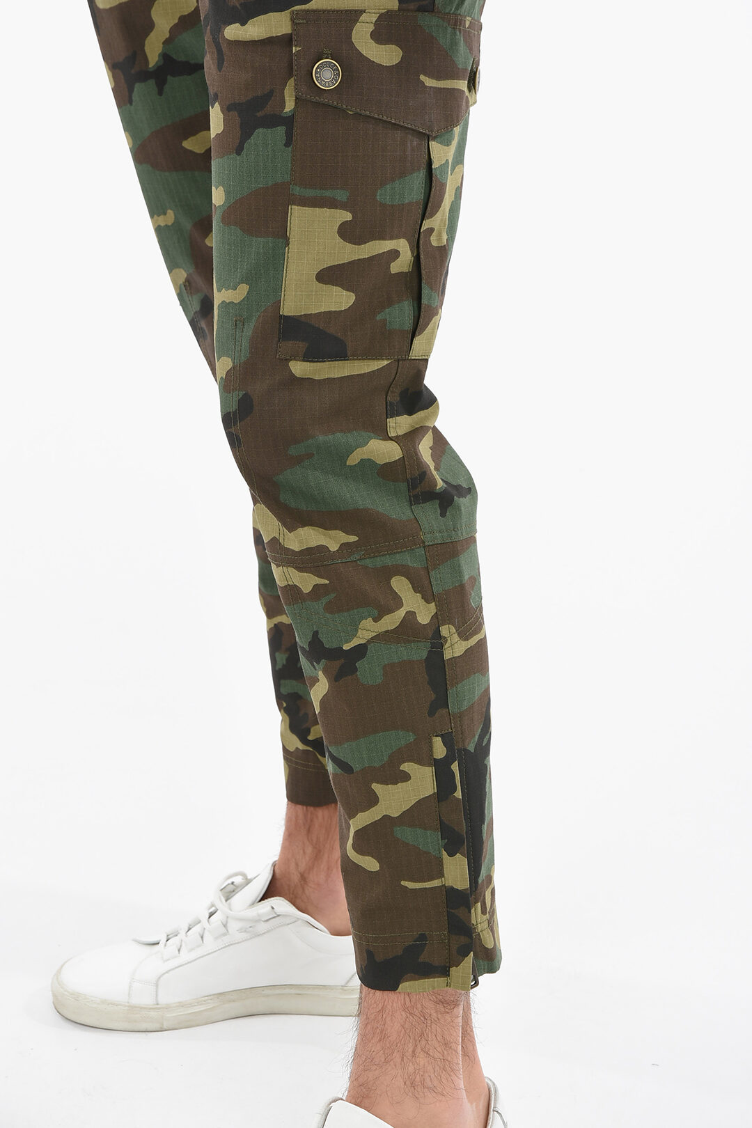 Dolce & Gabbana Camoprinted Cargo Pants with Ankle Zips men Glamood