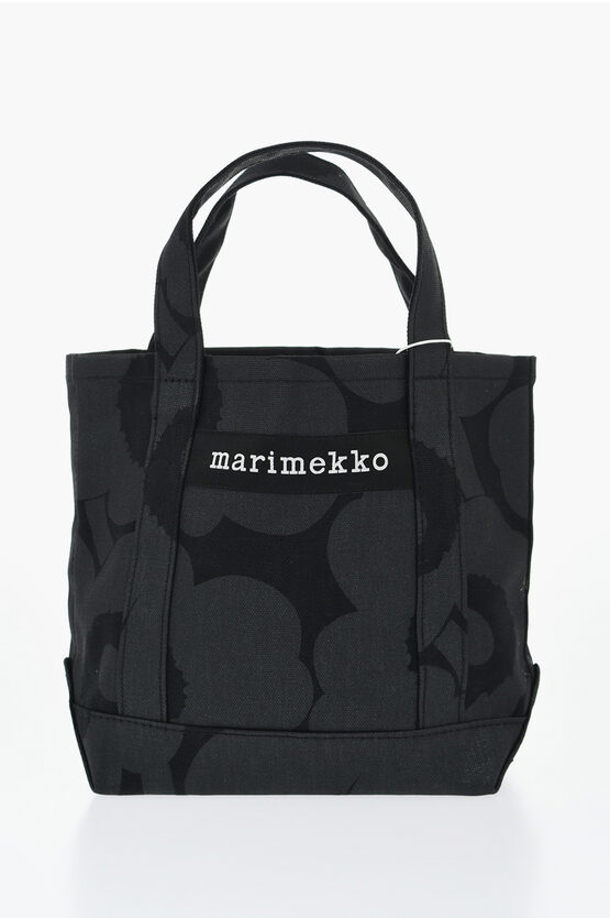 Marimekko Camouflage Canvas Pieni Unikko Tote Bag