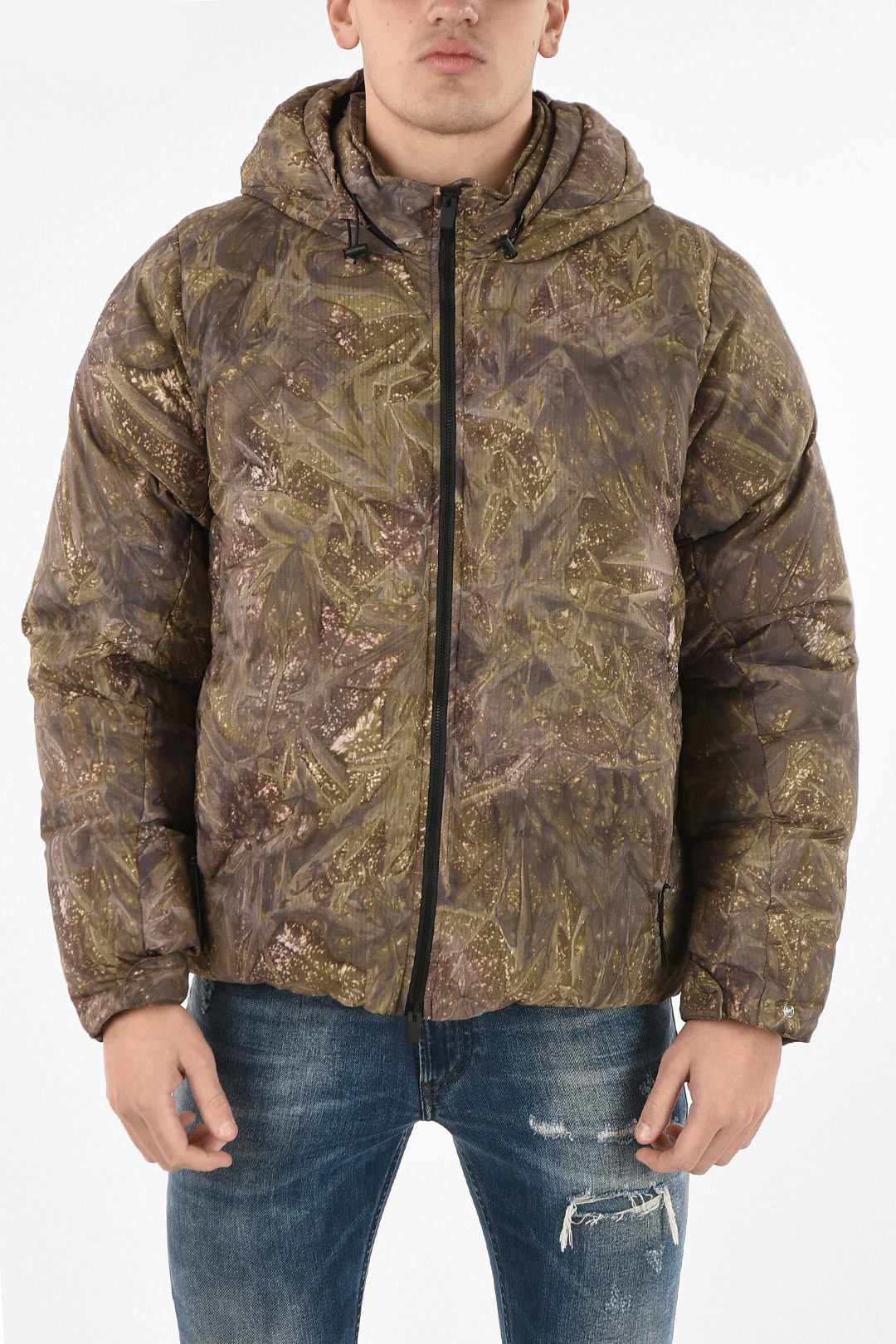 Camouflage hot sale down coat