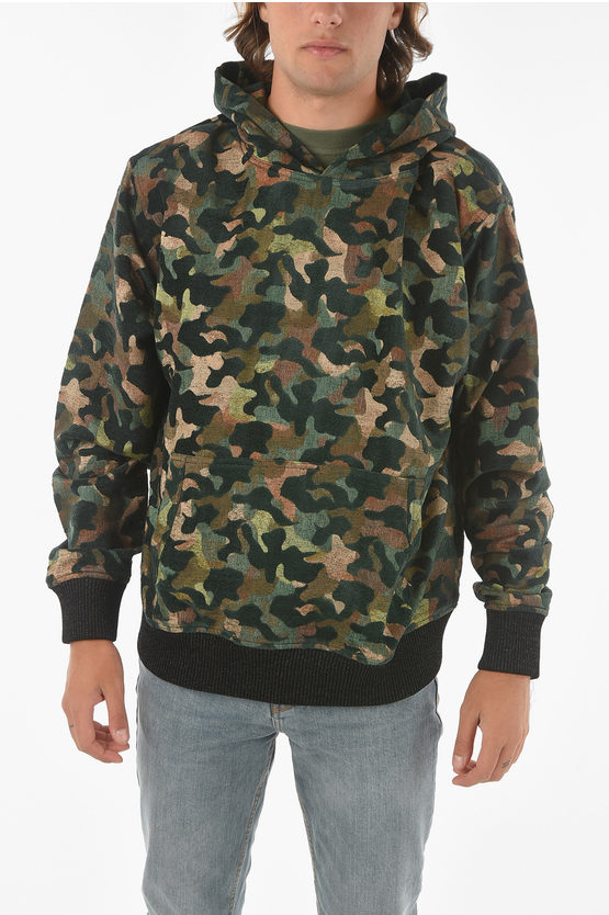 Just Don Camouflage Hoodie In Animal Print