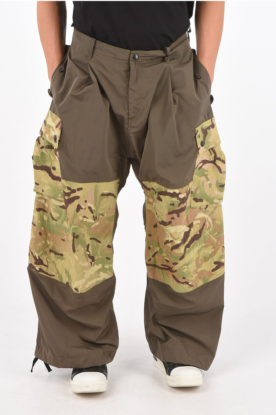 oversized camo cargo pants