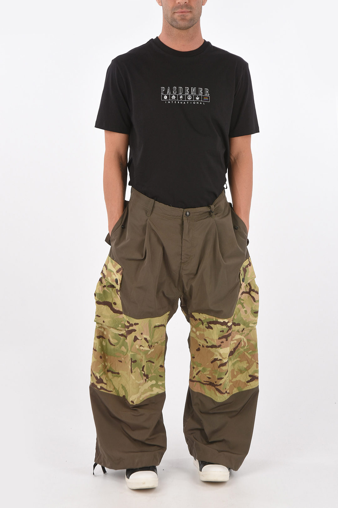 Griffin camouflage oversized cargo pants men - Glamood Outlet