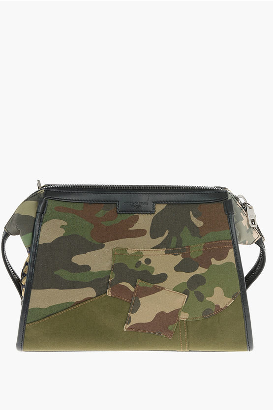 Dolce & Gabbana Camouflage Patterned Crossbody Bag In Green