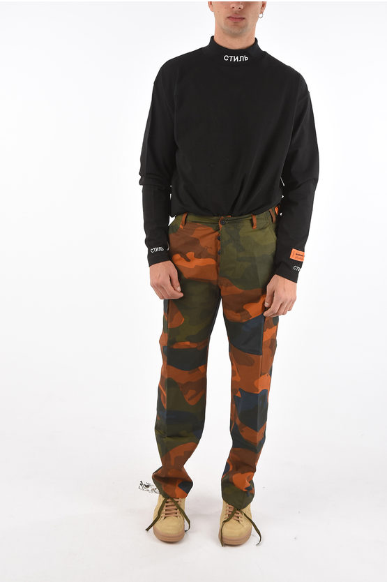 パンツ Heron Preston cargo camo pants Heron Preston Camouflage СТИЛЬ Track Pants | Green | FARFETCH