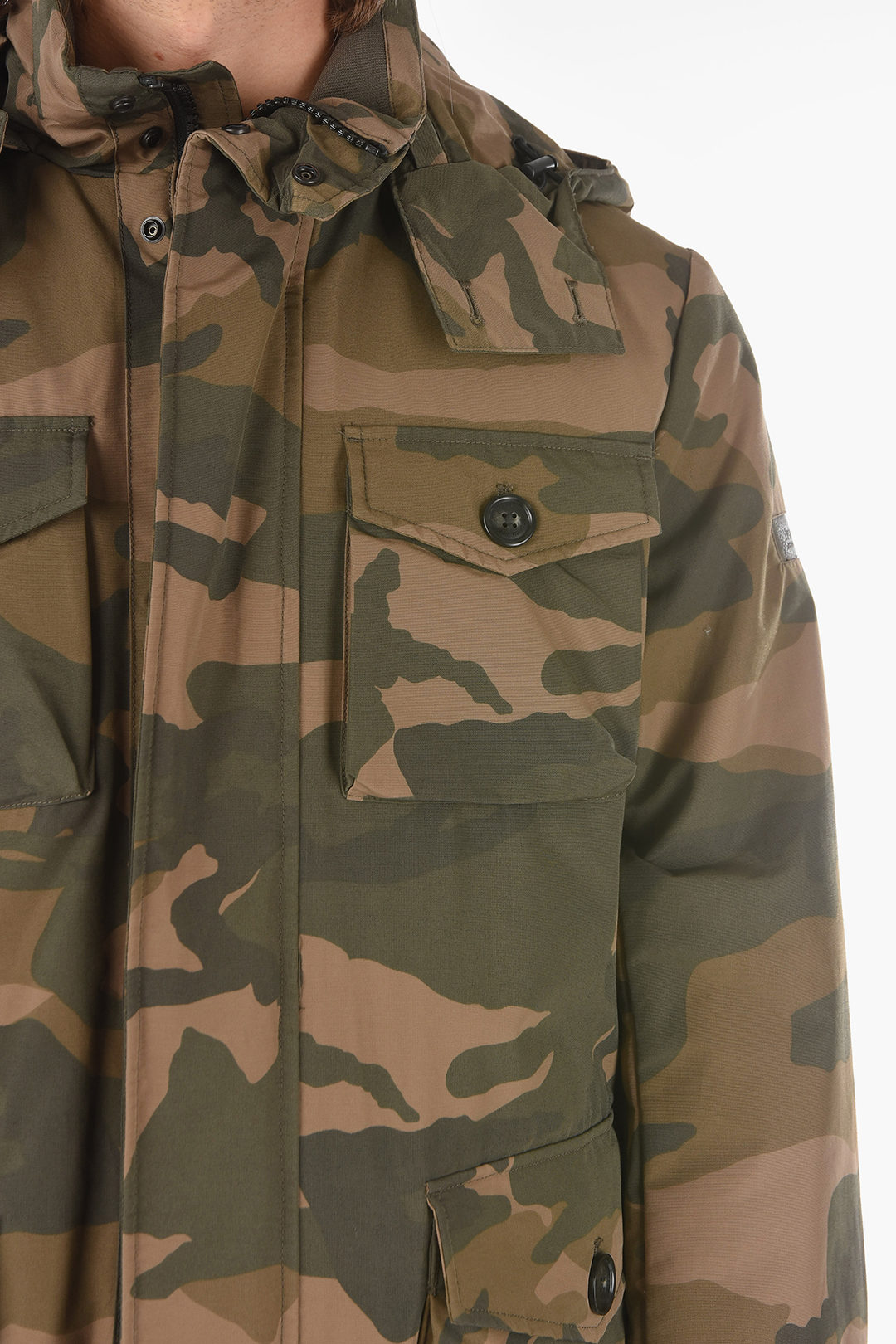 Woolrich camouflage utility down jacket - Glamood Outlet