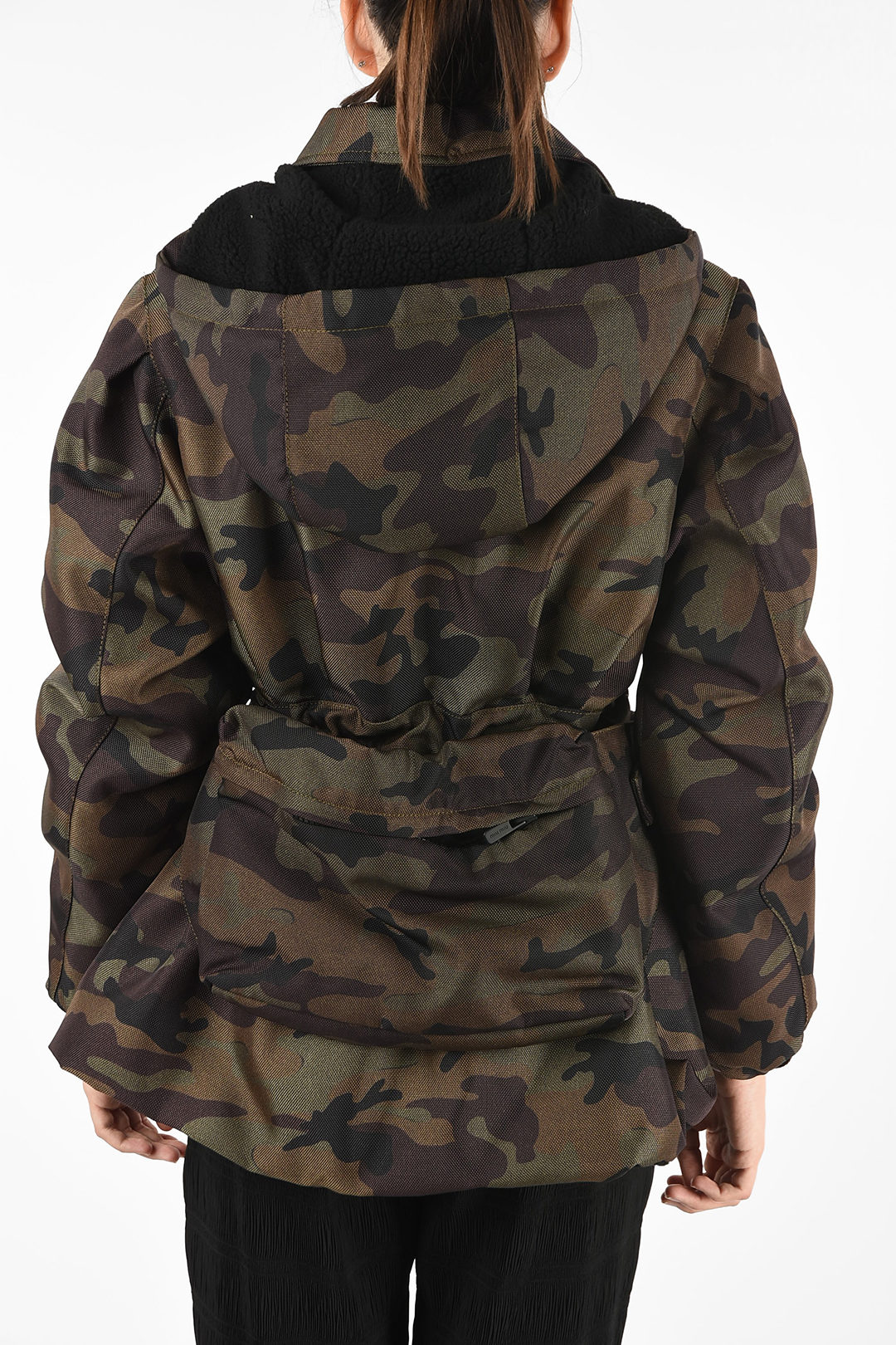 Miu Miu camouflage utility fatigue jacket women - Glamood Outlet