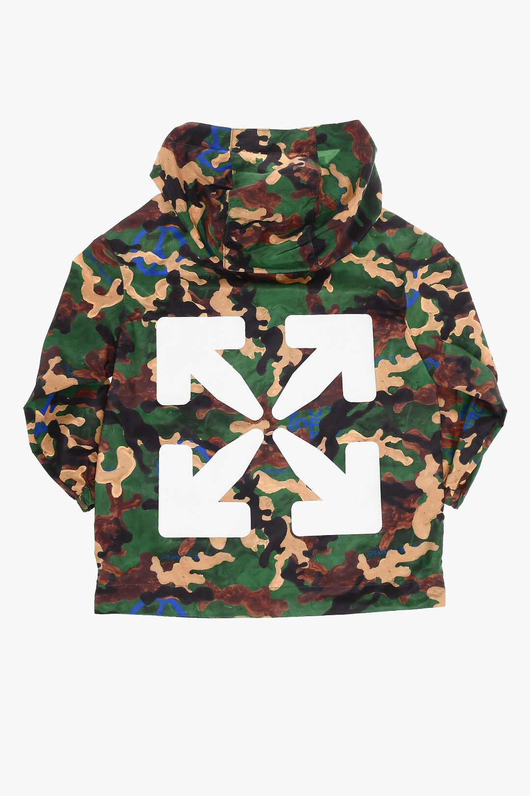 Kids Camouflage Windbreaker Jacket with Contrasting boys - Glamood Outlet