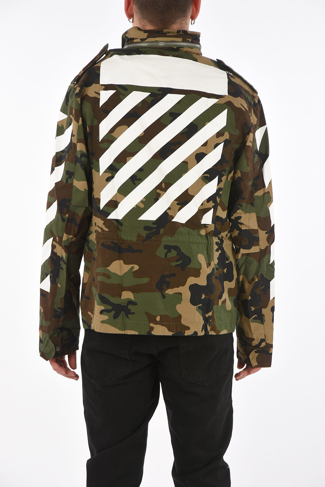 Camuflage Printed M65 Jacket with Extractable Hood