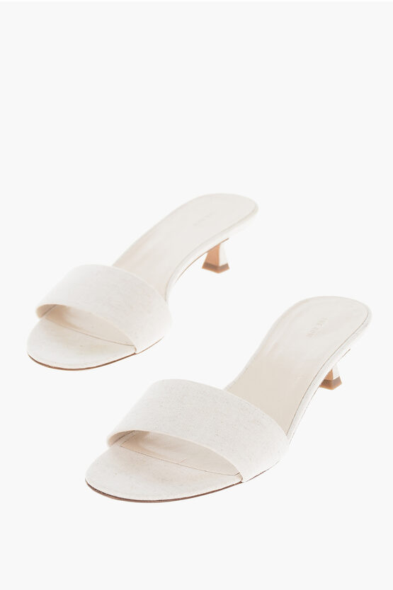 The Row Canvas Combo Sandals 4cm In White
