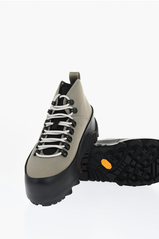 Shop Roa Canvas Cvo Hiking Boots With Vibram Sole