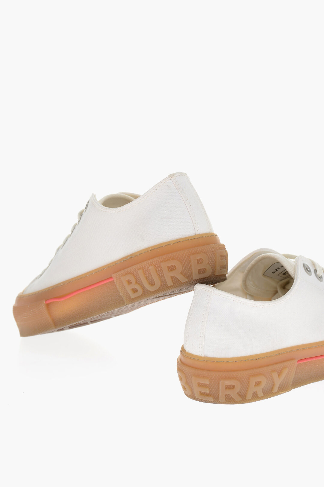 Burberry canvas sneakers on sale