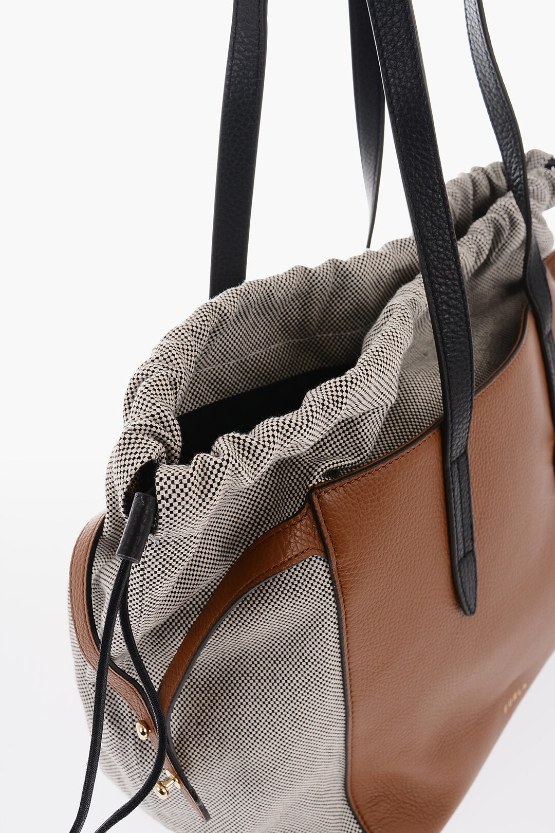 Furla stripe-detail Leather Tote Bag - Farfetch