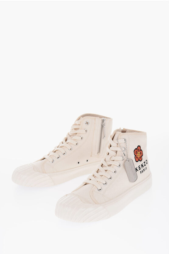 Kenzo Canvas Poppy High-top Sneakers