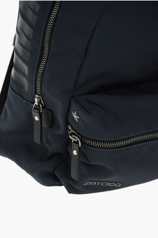 Jimmy Choo Canvas REED Backpack with Printed Logo men Glamood Outlet