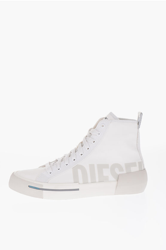 Diesel Canvas S DESE MID CUT Sneakers with Printed Logo women Glamood