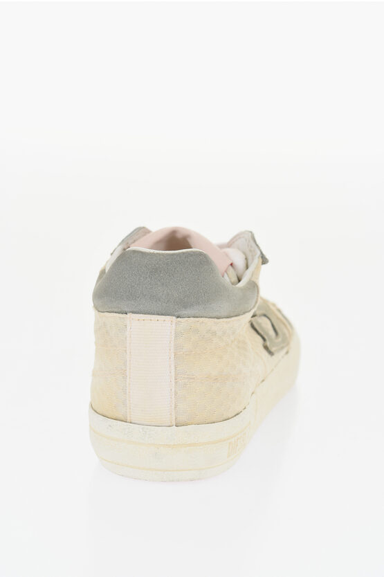 Canvas S-LEROJI Low Top Sneakers with Contrasting Details