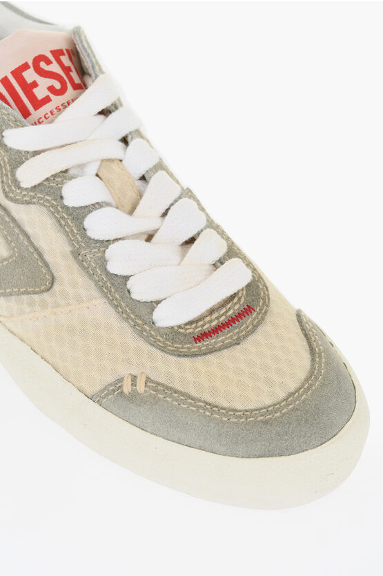 Canvas S-LEROJI Low Top Sneakers with Contrasting Details