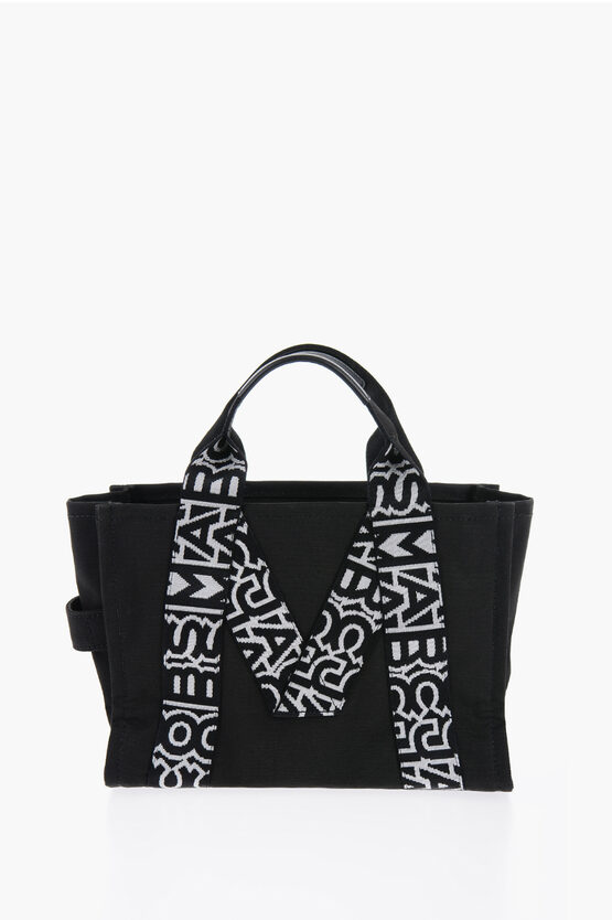 Shop Marc Jacobs Canvas Tote Bag With Embroidered Monogram