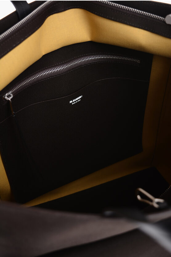 Canvas UTILITY Shopping Bag with Maxi Front Pocket