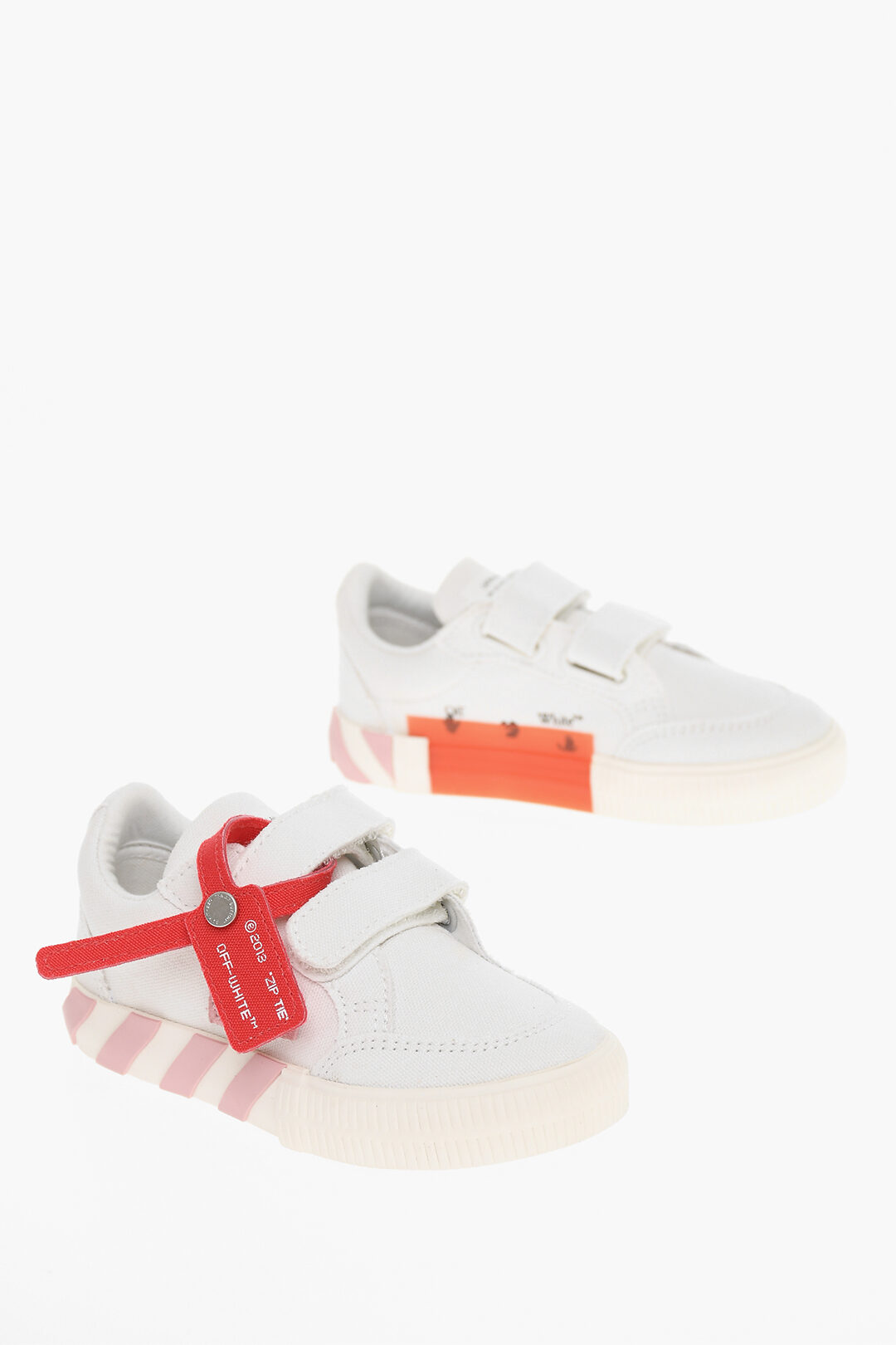 Off-White | Kids-girls Vulcanized Leather Strap Sneakers White 29