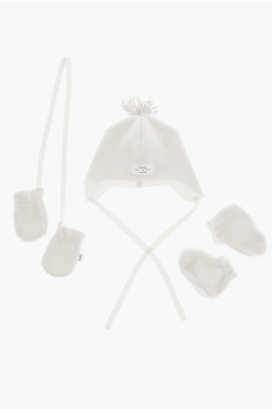 Shop Il Gufo Cap Shoes And Gloves Set