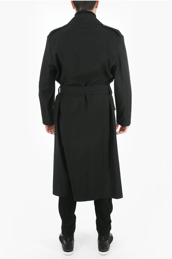 Neil Barrett Trench Doppiopetto Slim Fit Con Cintura Uomo - Outlet