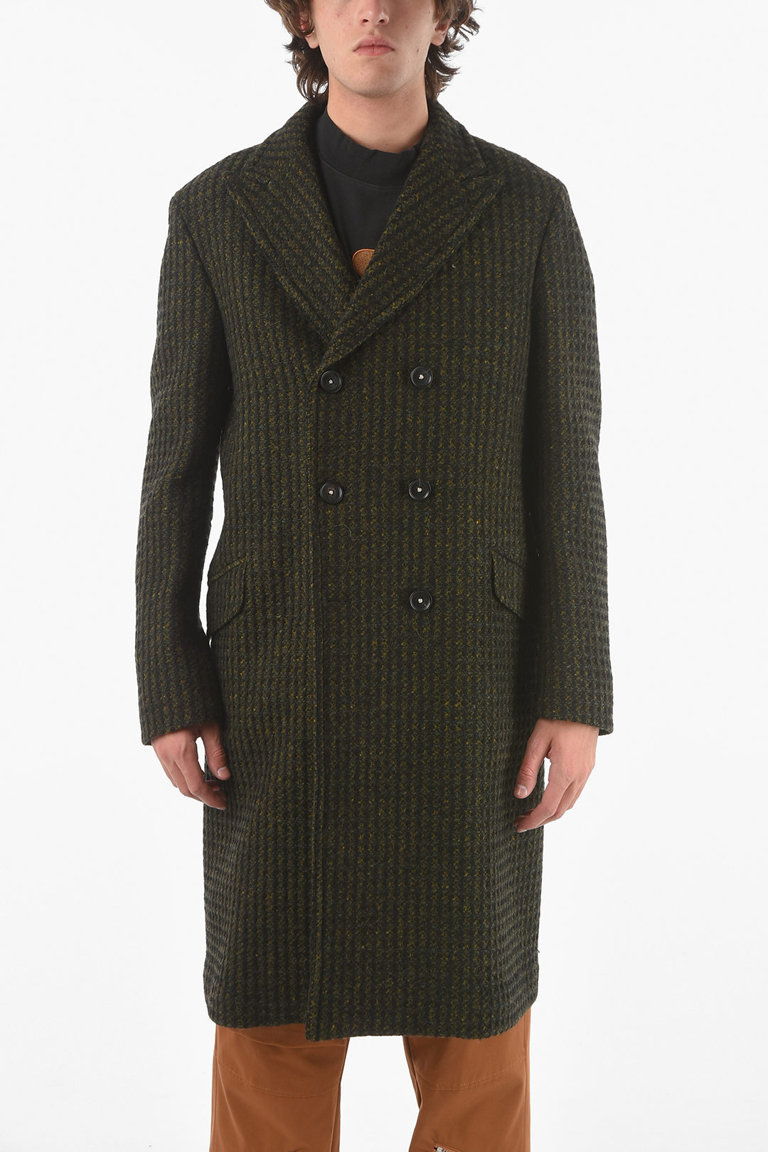 Cappotto Doppiopetto DODGE In Lana Con Tasca Ad Aletta