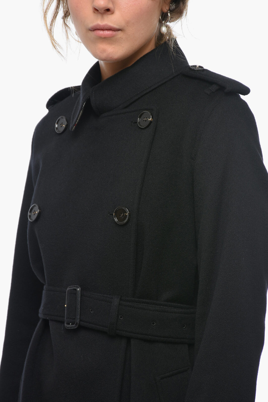 Burberry Cashmere Cappotto Cashmere Cappotto Nero Cappotto