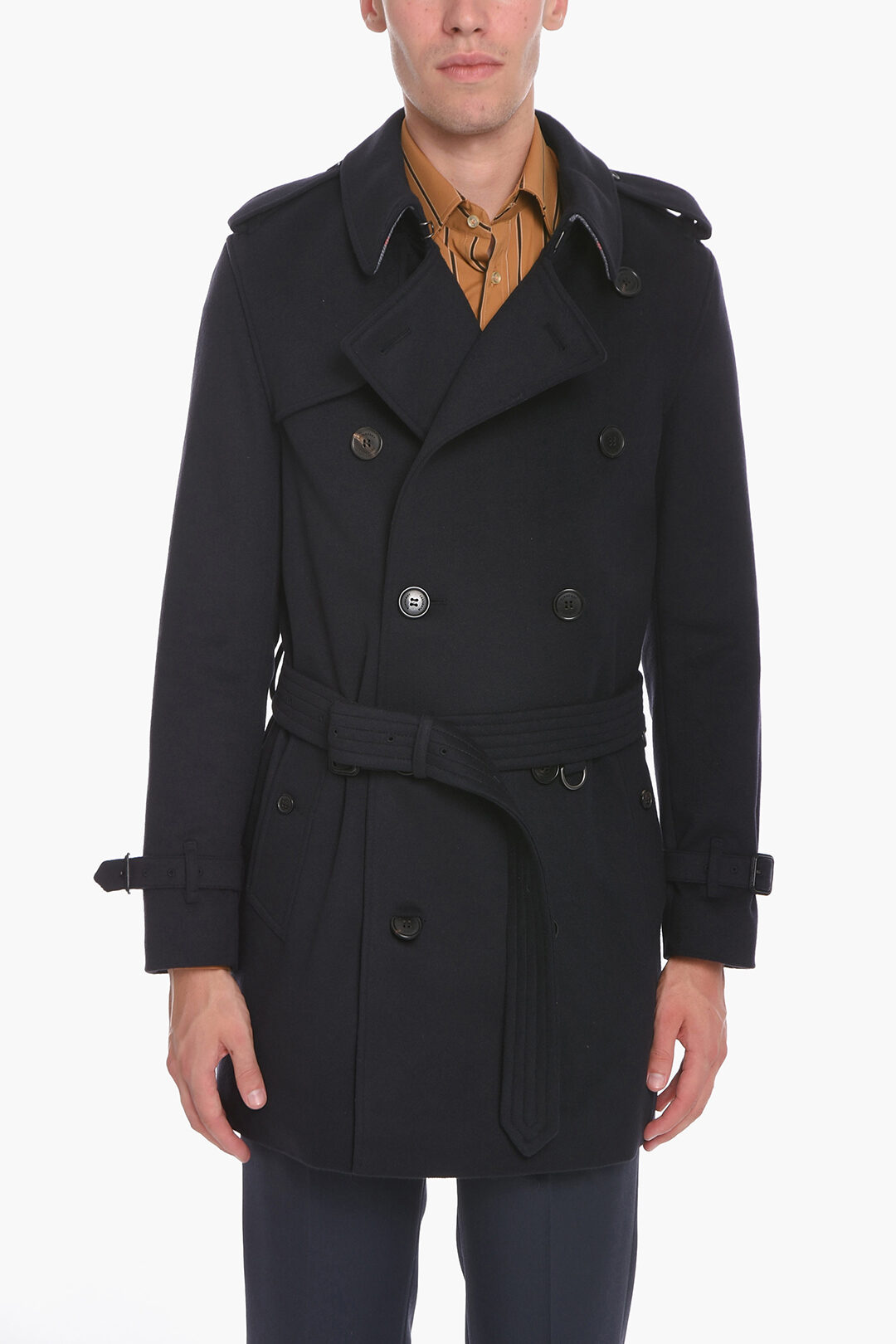 Burberry Cappotto Doppiopetto WIMBLEDON in Misto Cashmere uomo Glamood Outlet