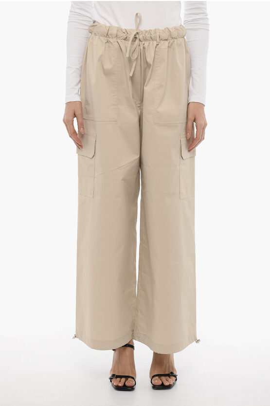 BEAUFILLE CARGO ERNST PANTS WITH DRAWSTRING WAIST 