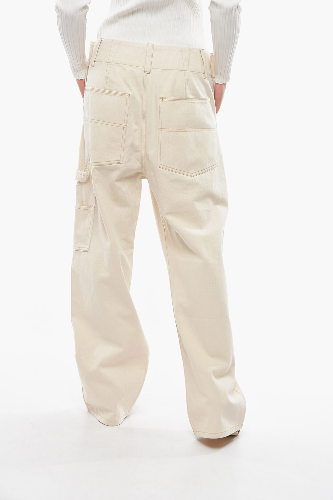 Isabel Marant Cargo Jeans MYLER with Side Buttons women - Glamood Outlet