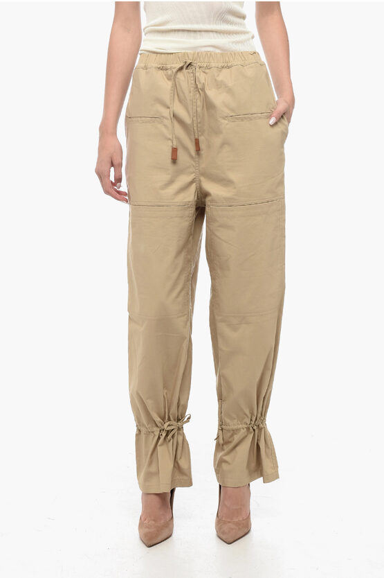 Shop Loewe Cargo Pants With Ankle Drawstrings