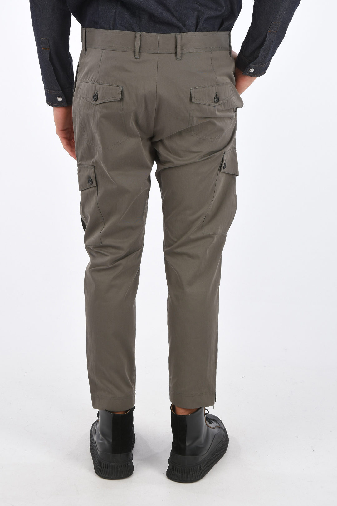 Dolce & Gabbana Cargo Pants with Ankle Zips and Belt Loops men Glamood Outlet